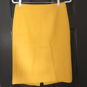 J.Crew Mustard Pencil Skirt